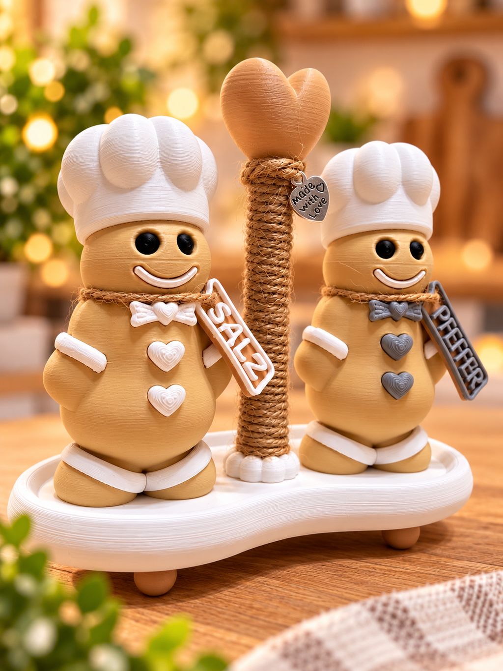 Salz & Pfeffer Ernie 🥰 Streuer mit Tablett