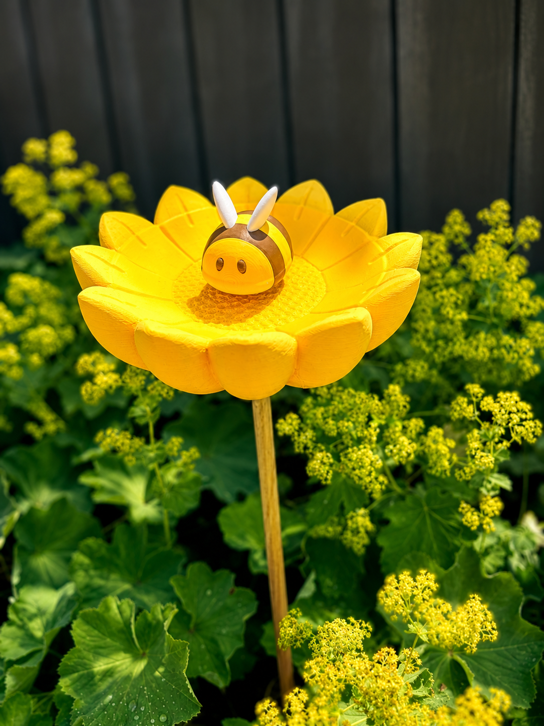 🌼 Insekten- & Vogeltränke  – wahlweise mit Hummel oder Marienkäfer