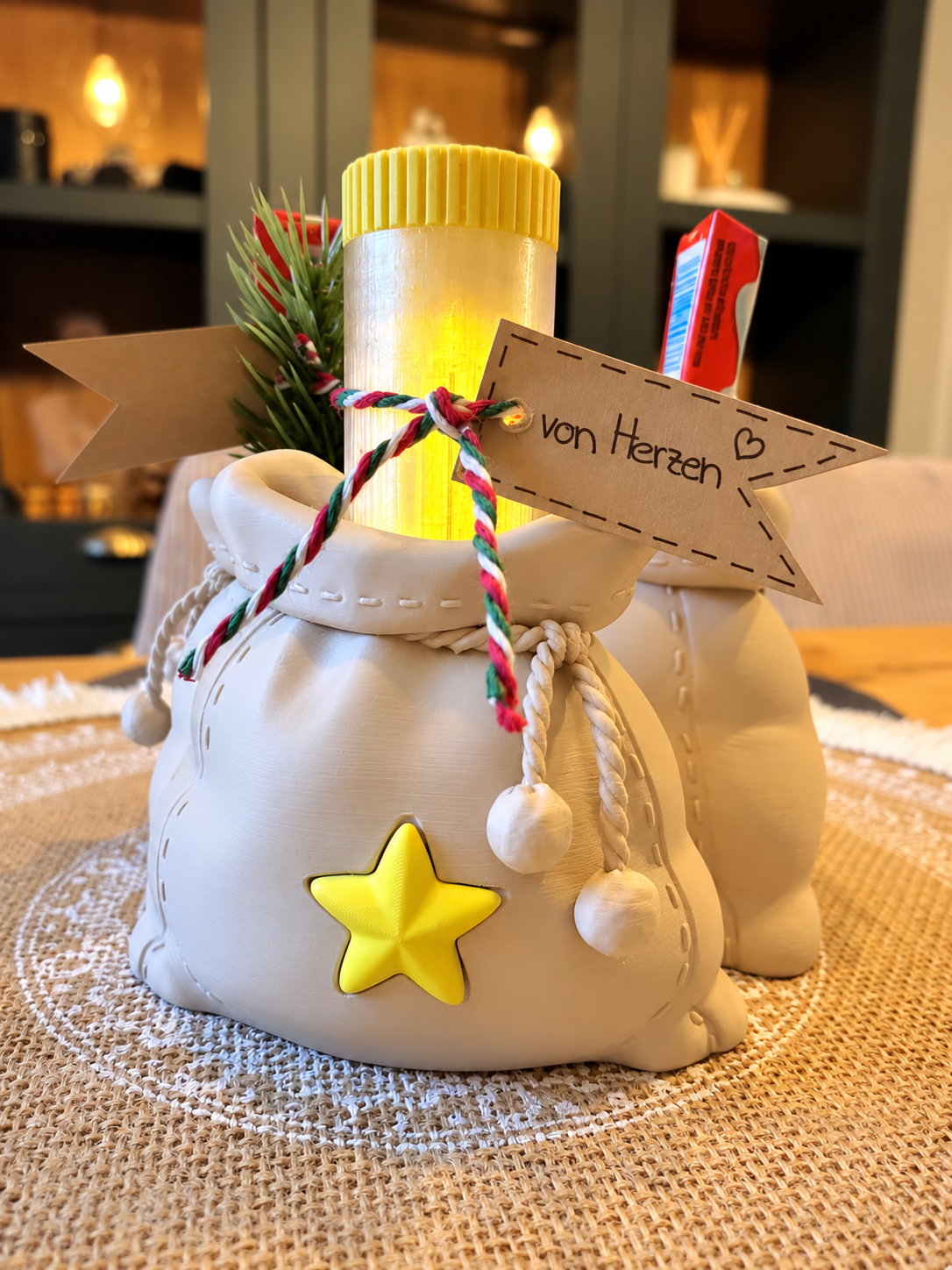 🎅 Weihnachtliche 3D Geschenksäckchen Nikolaus – 3 Varianten 🎄