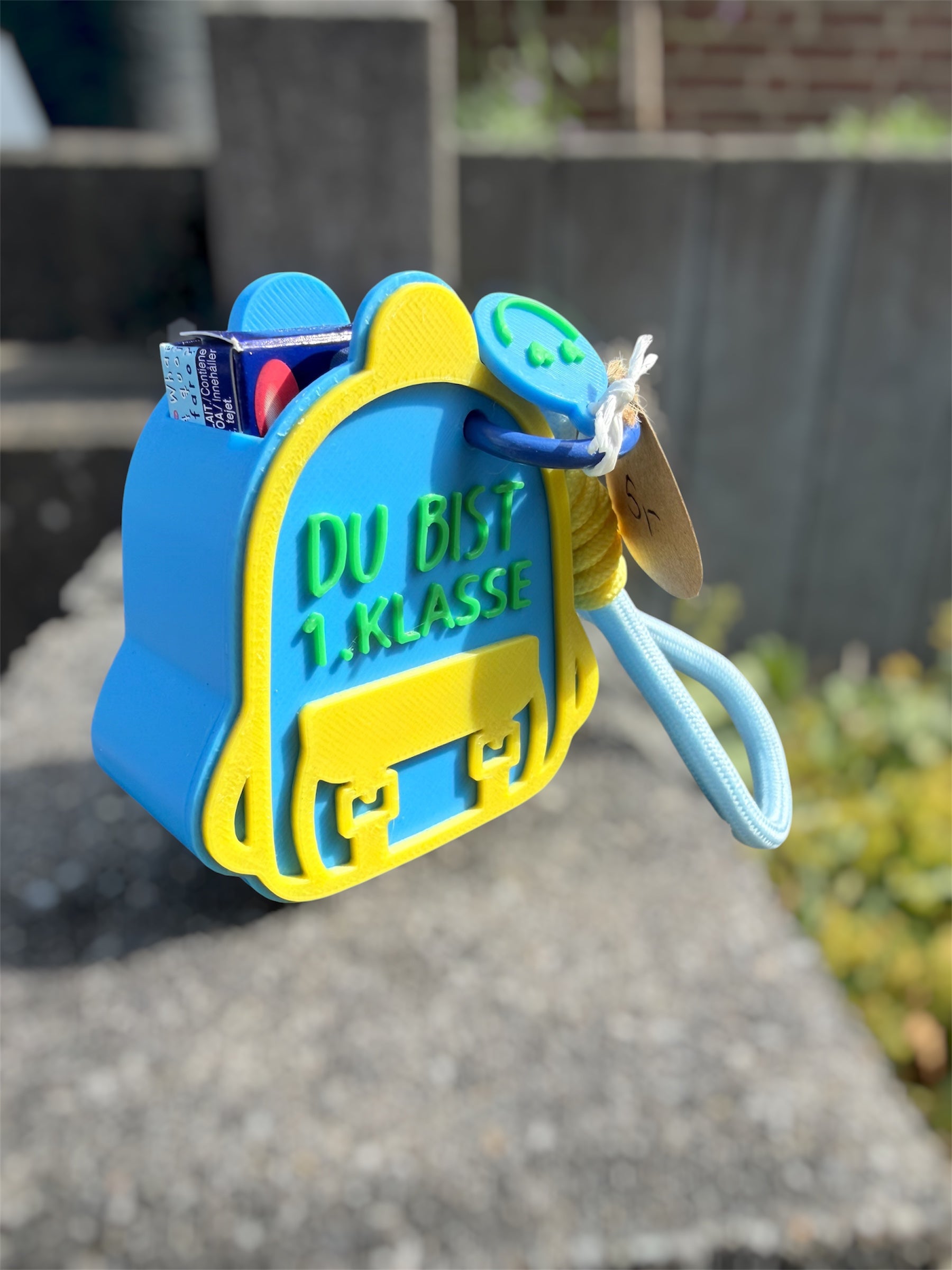 🎒 Mini-Schulranzen – personalisierbar mit Wunschname - Einschulung 🎒
