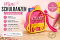 🎒 Mini-Schulranzen – personalisierbar mit Wunschname - Einschulung 🎒