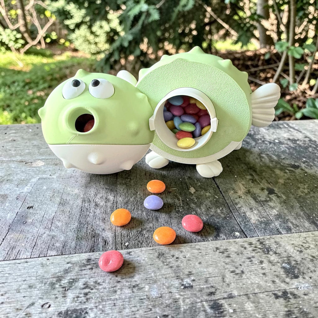 🐡 Snackspender Gabi – Der kugelrunde Naschfreund mit Überraschungseffekt 🐡