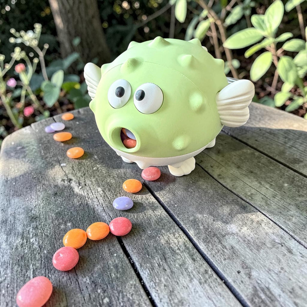 🐡 Snackspender Gabi – Der kugelrunde Naschfreund mit Überraschungseffekt 🐡